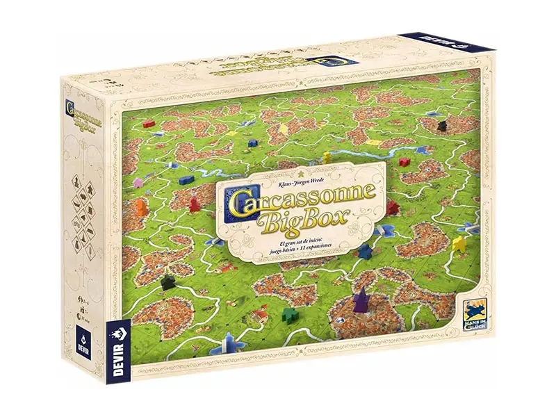 Carcassonne Big Box, Juego de Mesa Completo +8 años