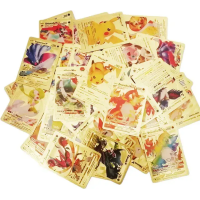 Pokemon Cartas Metal Doradas EX, GX, Astro, Vmax, V
