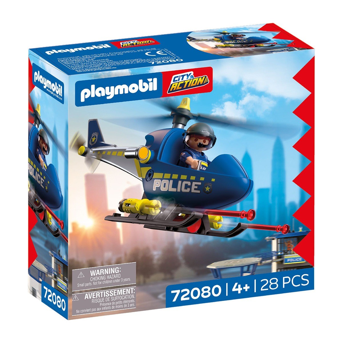 PLAYMOBIL CITY ACTION HELICOPTERO DE POLICIA CON RADAR